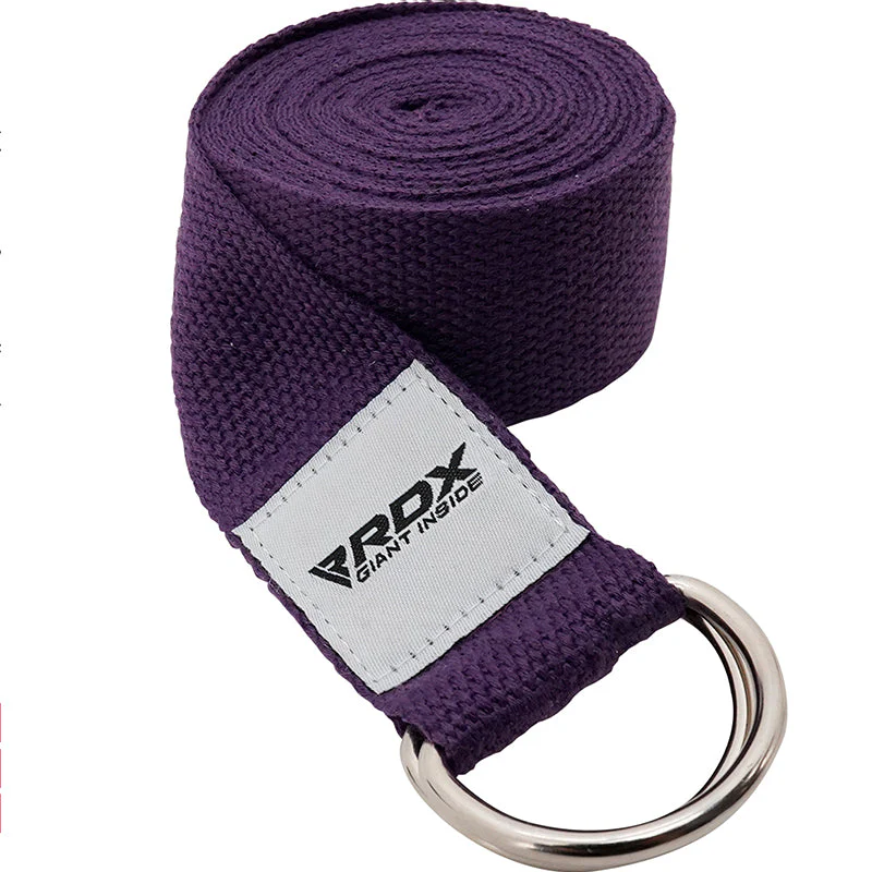 RDX P8 Sangle De Yoga Antidérapante En Coton Avec Boucle En D En Acier Inoxydable - Image 4
