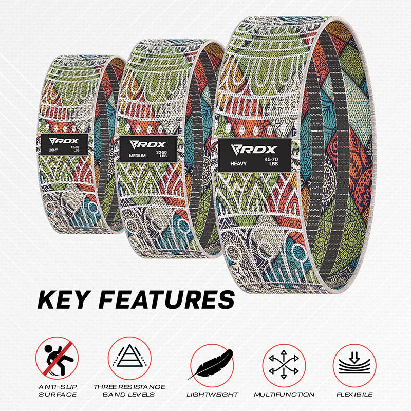 RDX CF Bandes de résistance en tissu pour le fitness - Image 2