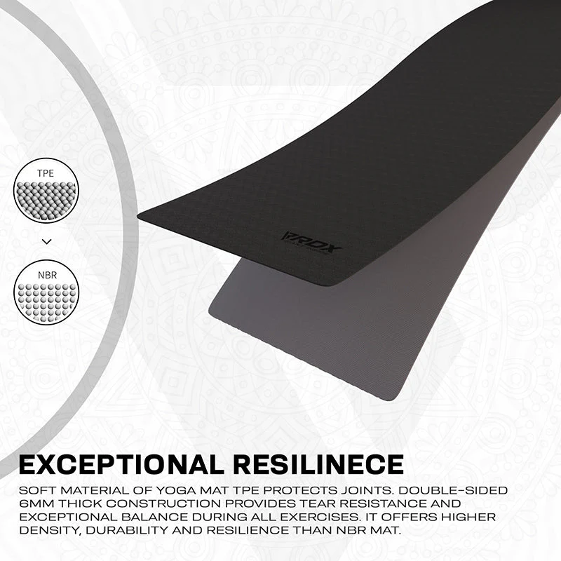 RDX BG 6mm Tapis De Yoga En Caoutchouc TPE - Image 3