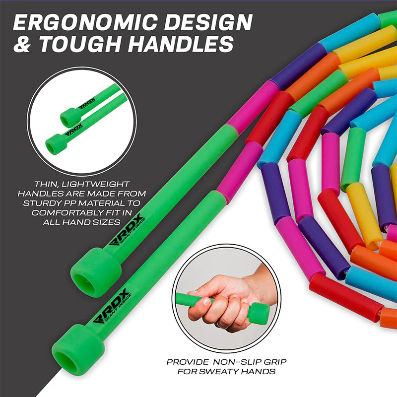 RDX BR Corde À Sauter Pour Enfants De 3 Mètres En Nylon Tressé - Image 2