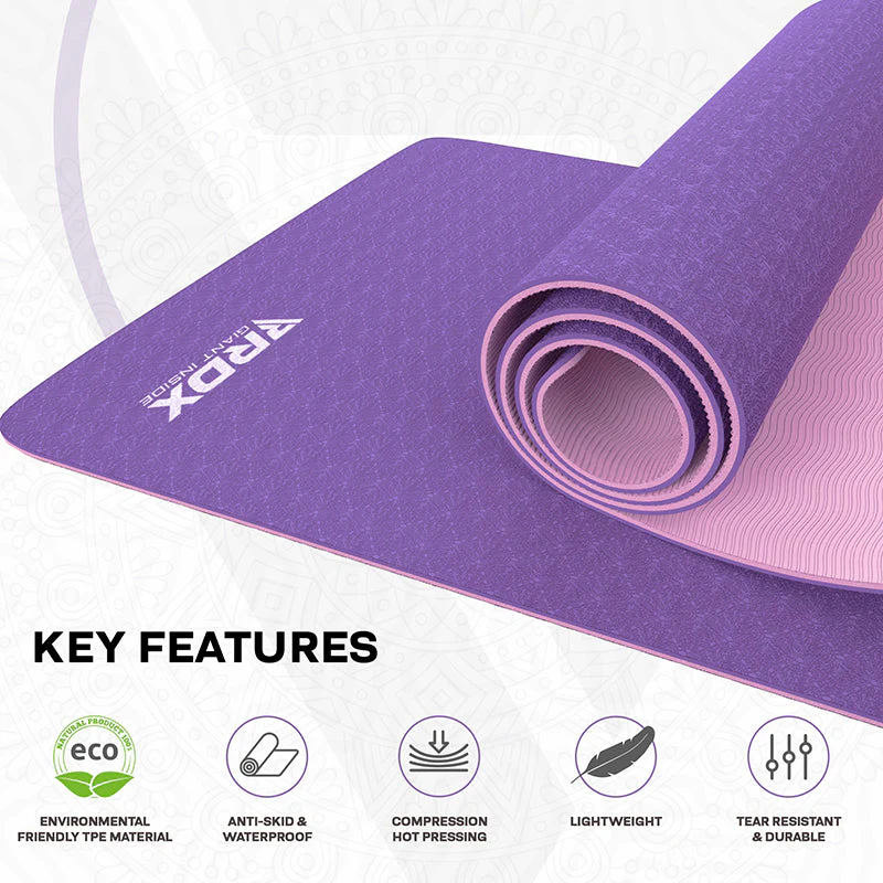 RDX CU 6mm Tapis De Yoga En Caoutchouc TPE - Image 7