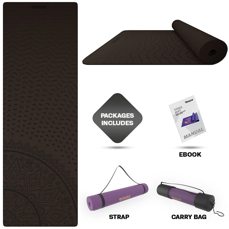 RDX D1 6mm Tapis De Yoga En Caoutchouc TPE - Image 2