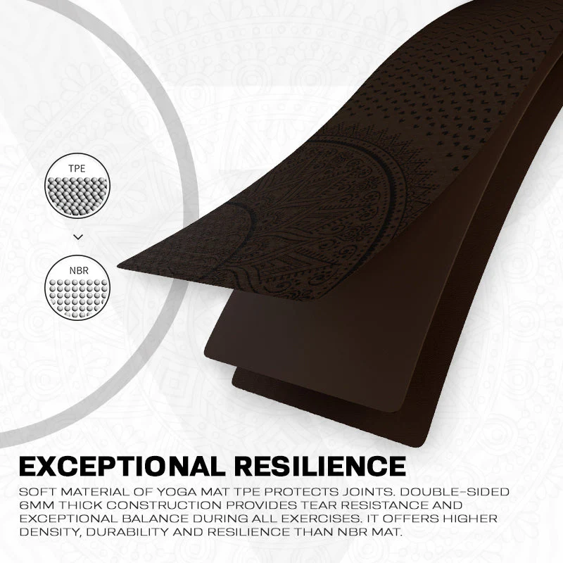 RDX D1 6mm Tapis De Yoga En Caoutchouc TPE - Image 4