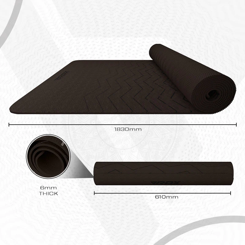 RDX D1 6mm Tapis De Yoga En Caoutchouc TPE - Image 8