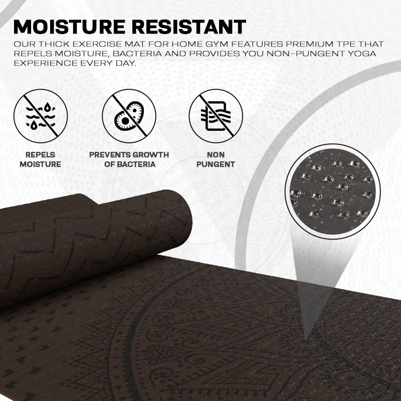 RDX D1 6mm Tapis De Yoga En Caoutchouc TPE - Image 9