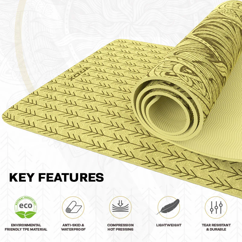 RDX D10 6mm Tapis De Yoga En Caoutchouc TPE - Image 7