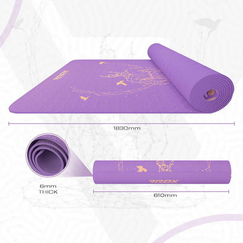 RDX D2 6mm Tapis De Yoga En Caoutchouc TPE - Image 8