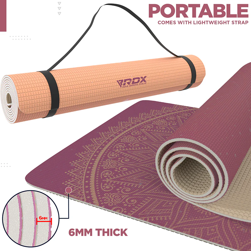 RDX D3 Iris 6mm PVC Tapis de Yoga - Image 7