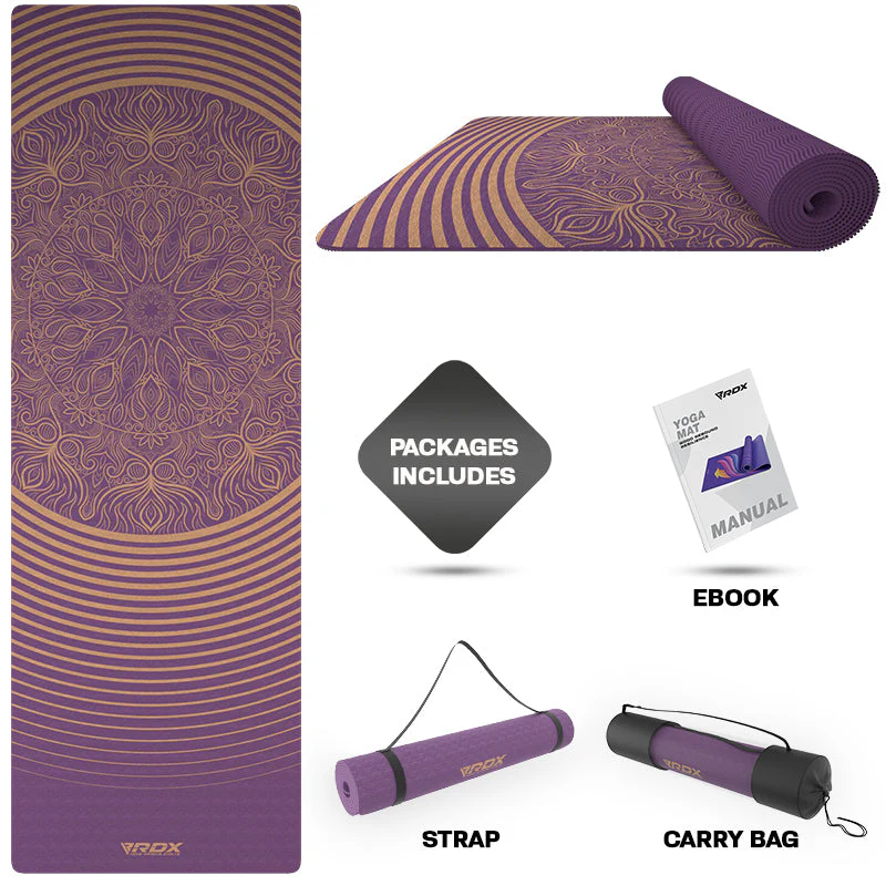 RDX D3 6mm Tapis De Yoga En Caoutchouc TPE - Image 2