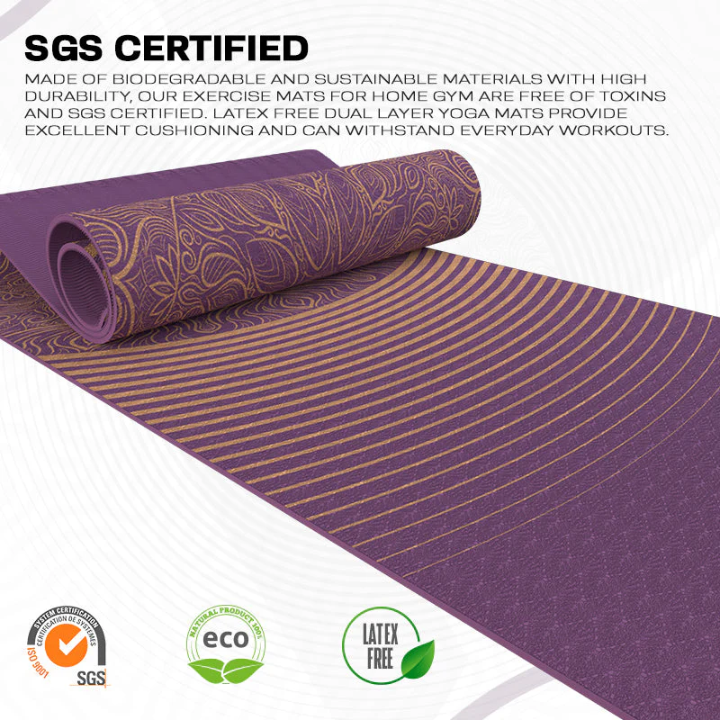 RDX D3 6mm Tapis De Yoga En Caoutchouc TPE - Image 5