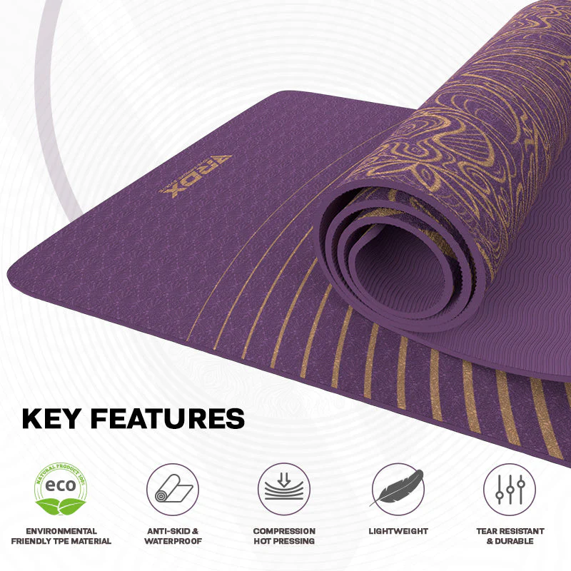 RDX D3 6mm Tapis De Yoga En Caoutchouc TPE - Image 7