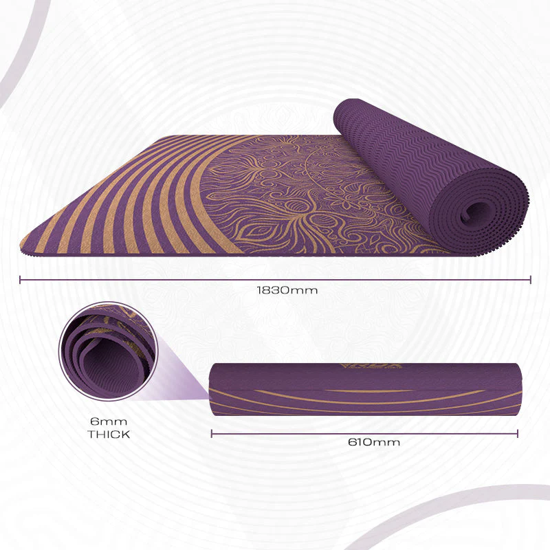RDX D3 6mm Tapis De Yoga En Caoutchouc TPE - Image 8