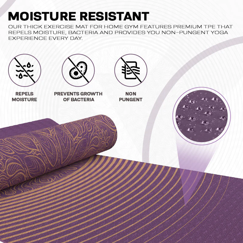RDX D3 6mm Tapis De Yoga En Caoutchouc TPE - Image 9