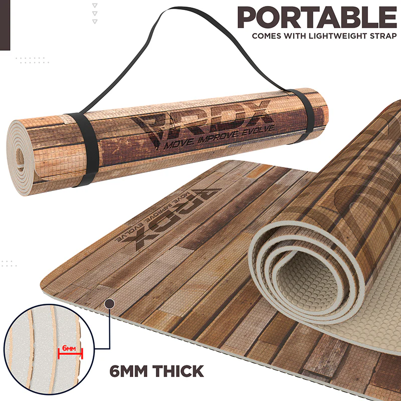 RDX D4 Iris 6mm PVC Tapis de Yoga - Image 7