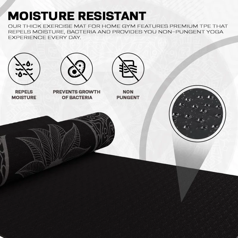 RDX D5 6mm Tapis De Yoga En Caoutchouc TPE - Image 10