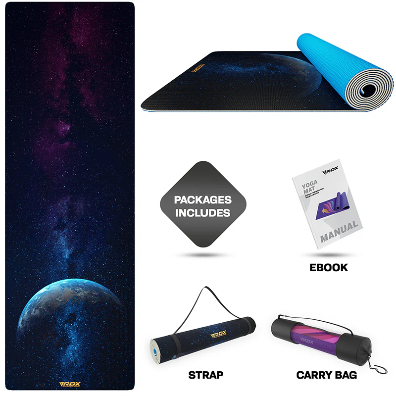 RDX D7 Iris 6mm PVC Tapis de Yoga - Image 4