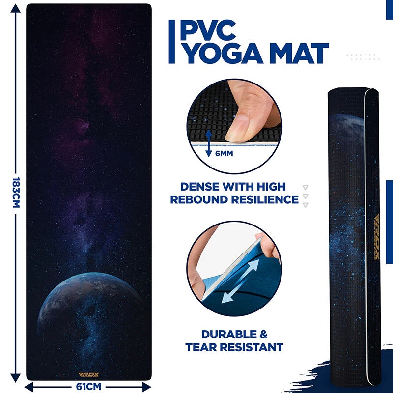 RDX D7 Iris 6mm PVC Tapis de Yoga - Image 6