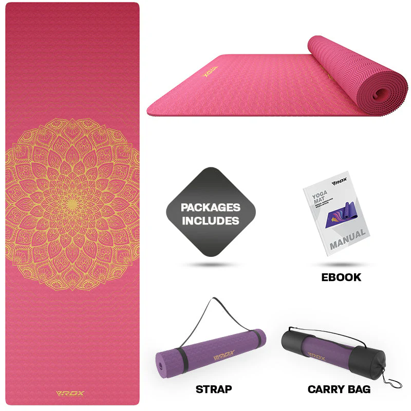 RDX D7 6mm Tapis De Yoga En Caoutchouc TPE - Image 2