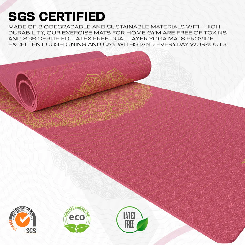 RDX D7 6mm Tapis De Yoga En Caoutchouc TPE - Image 5