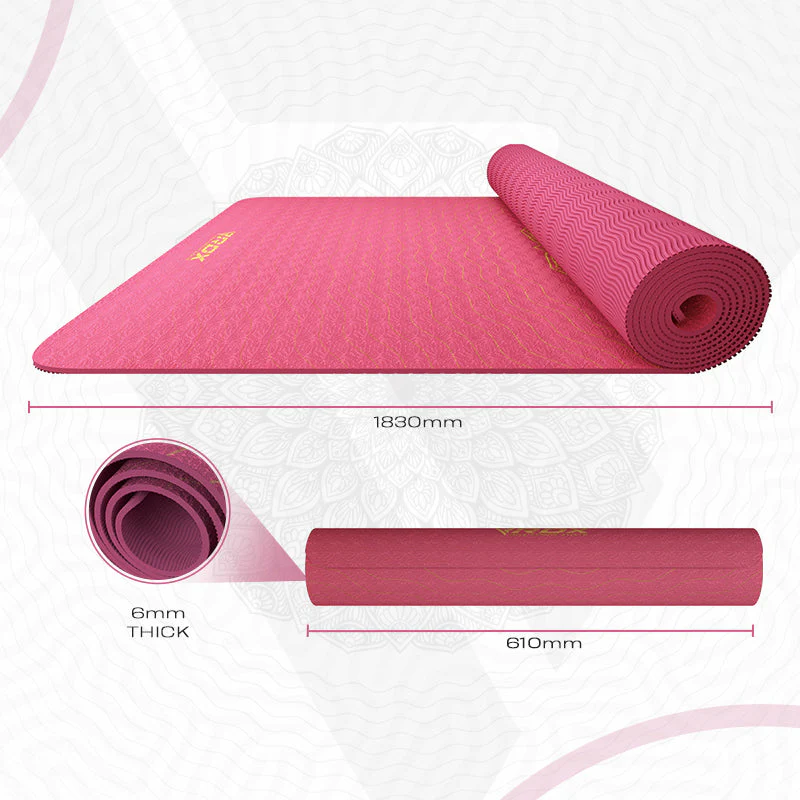 RDX D7 6mm Tapis De Yoga En Caoutchouc TPE - Image 8
