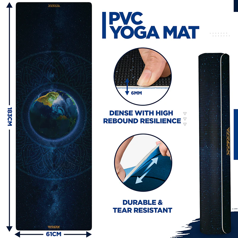 RDX D9 Iris 6mm PVC Tapis de Yoga - Image 6
