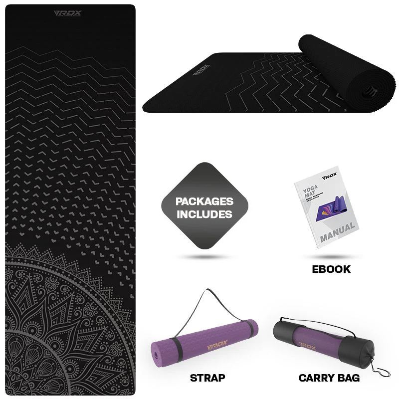 RDX D9 6mm Tapis De Yoga En Caoutchouc TPE - Image 2