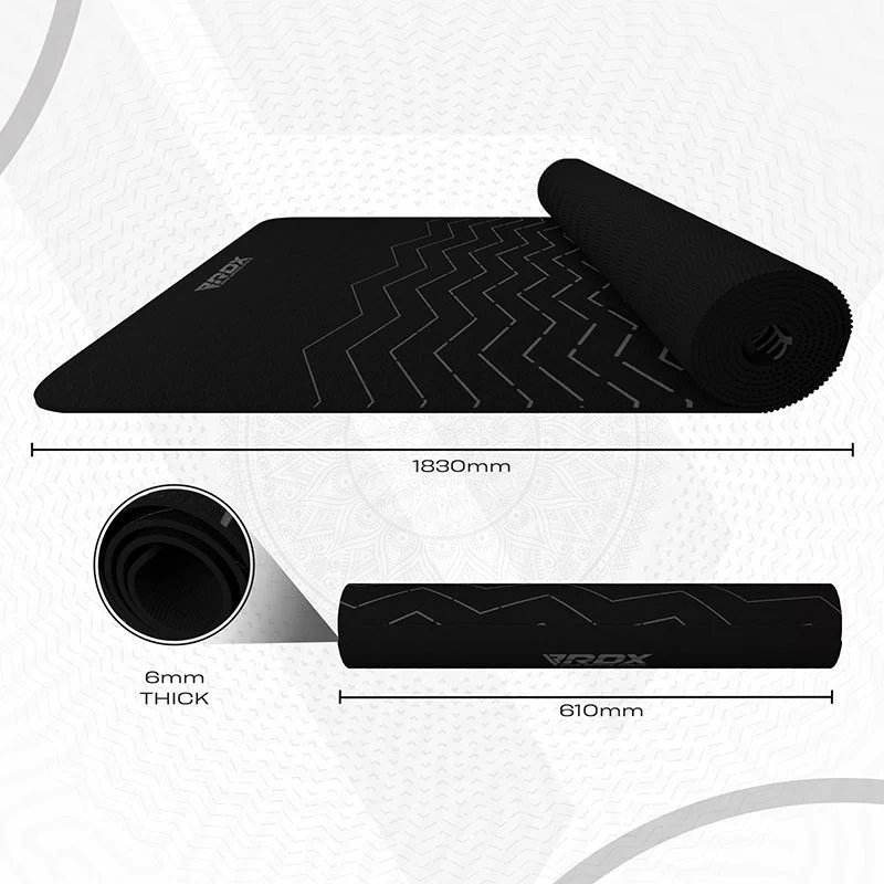 RDX D9 6mm Tapis De Yoga En Caoutchouc TPE - Image 9