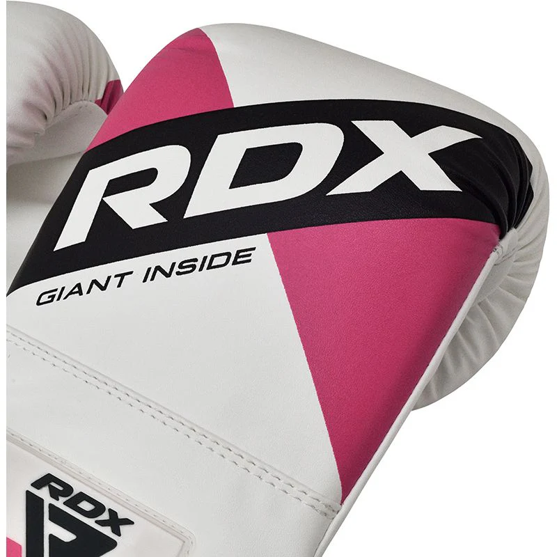 RDX F10 Gants De Boxe Blanc/Rose - Image 3