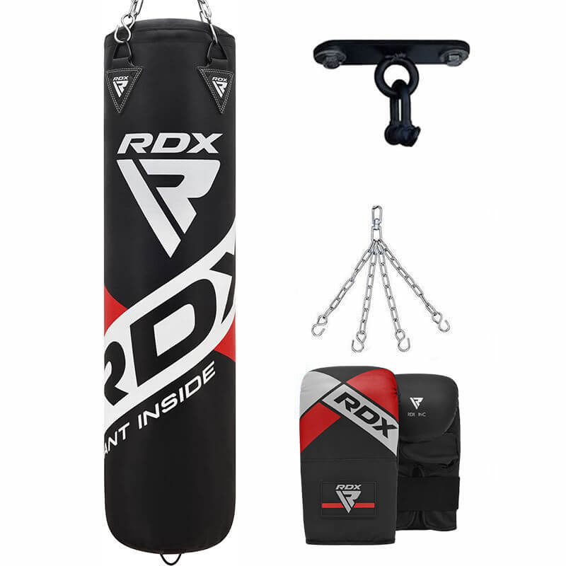 RDX F10B Sac de Boxe avec Gants et Crochet de Plafond