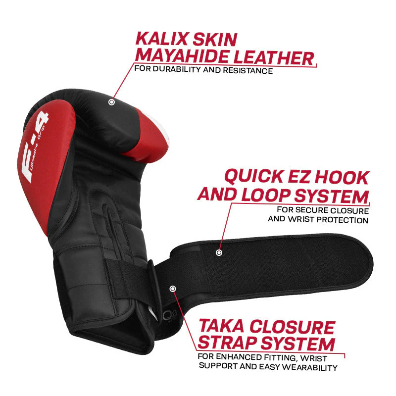 Rdx F4 Gants De Boxe Et d'Entraînement Avec Sangle Scratch - Image 8