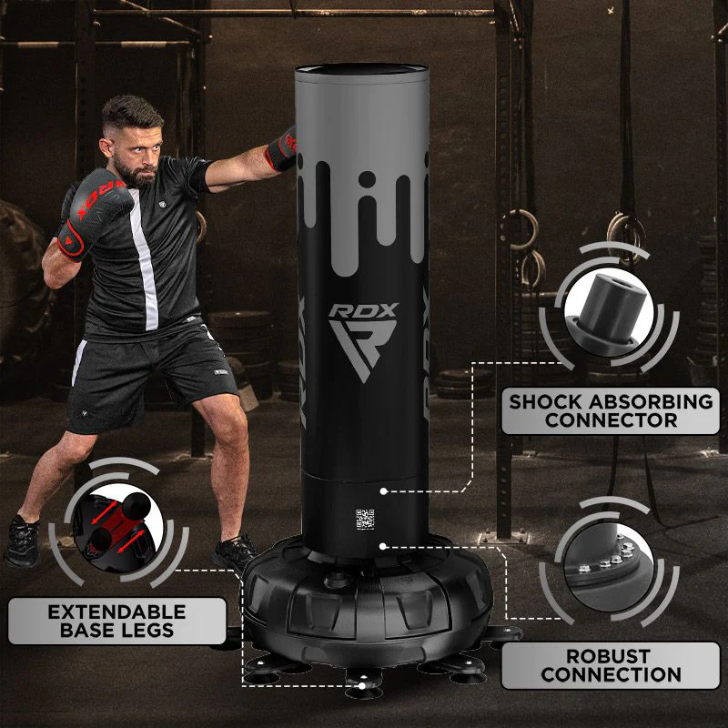 RDX F9 SAC DE FRAPPE SUR PIED 1M83 POUR ADULTES AVEC GANTS D'ENTRAÎNEMENT - Image 7