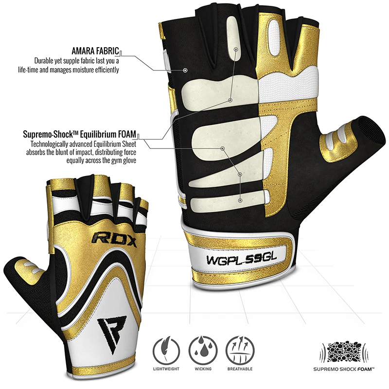 RDX S9 Glaze Gants de Musculation - Image 2