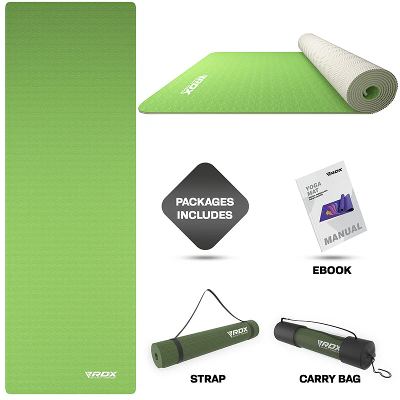 RDX GN 6mm Tapis De Yoga En Caoutchouc TPE - Image 2
