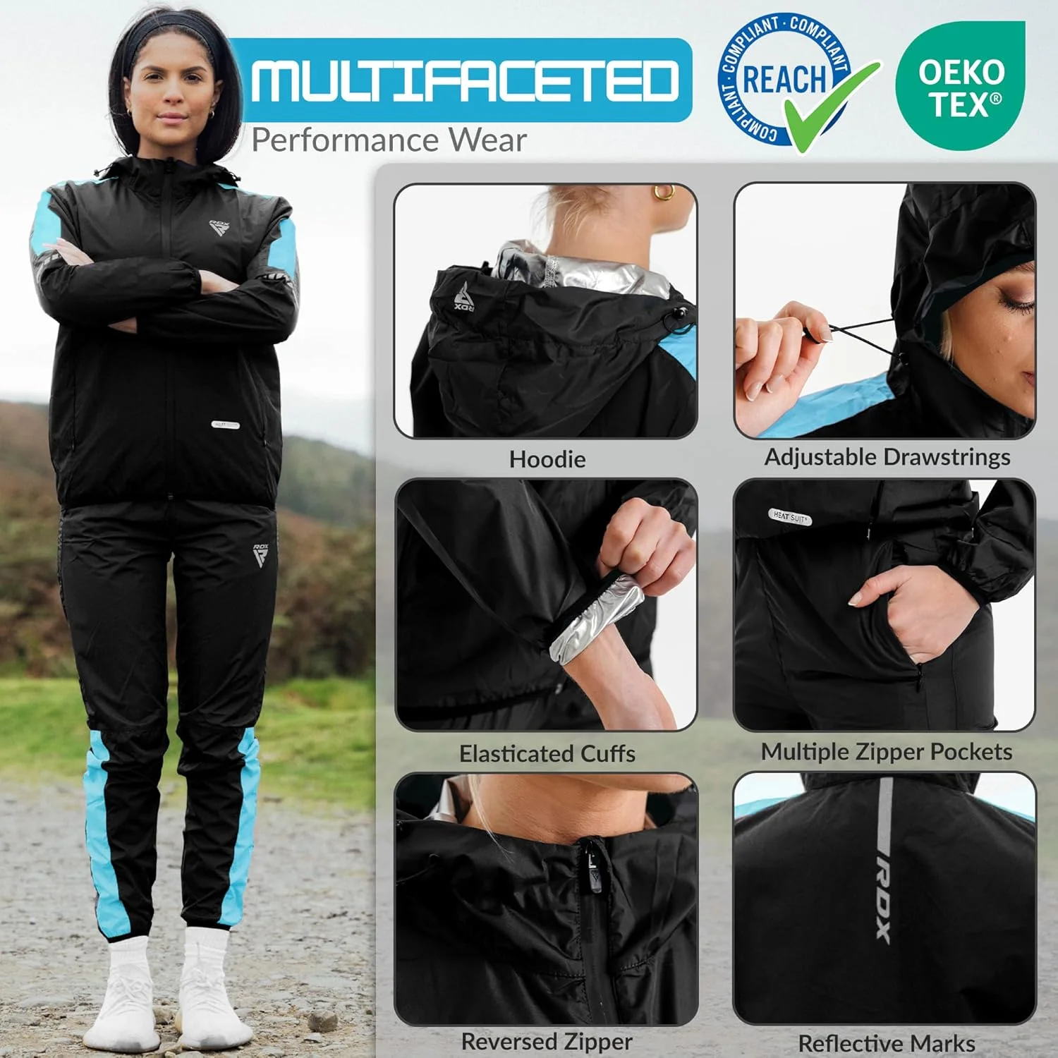RDX H1 COMBINAISON DE SUDATION POUR LA PERTE DE POIDS Pour Les Femmes - Image 13