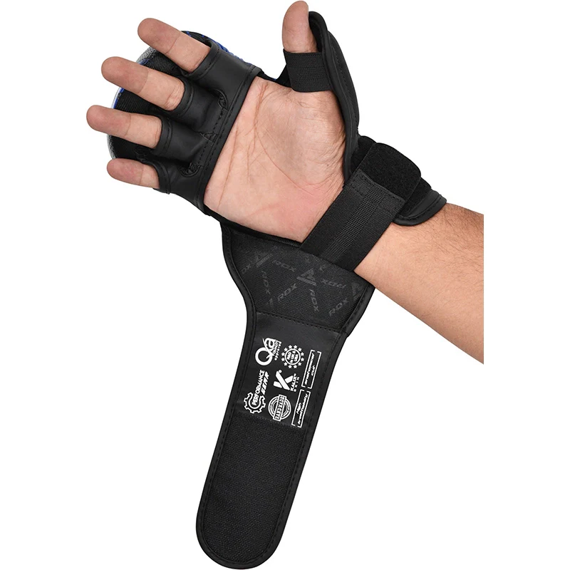 RDX IMMAF Approuvés Gants de Grappling Shooter Bleus - Image 5