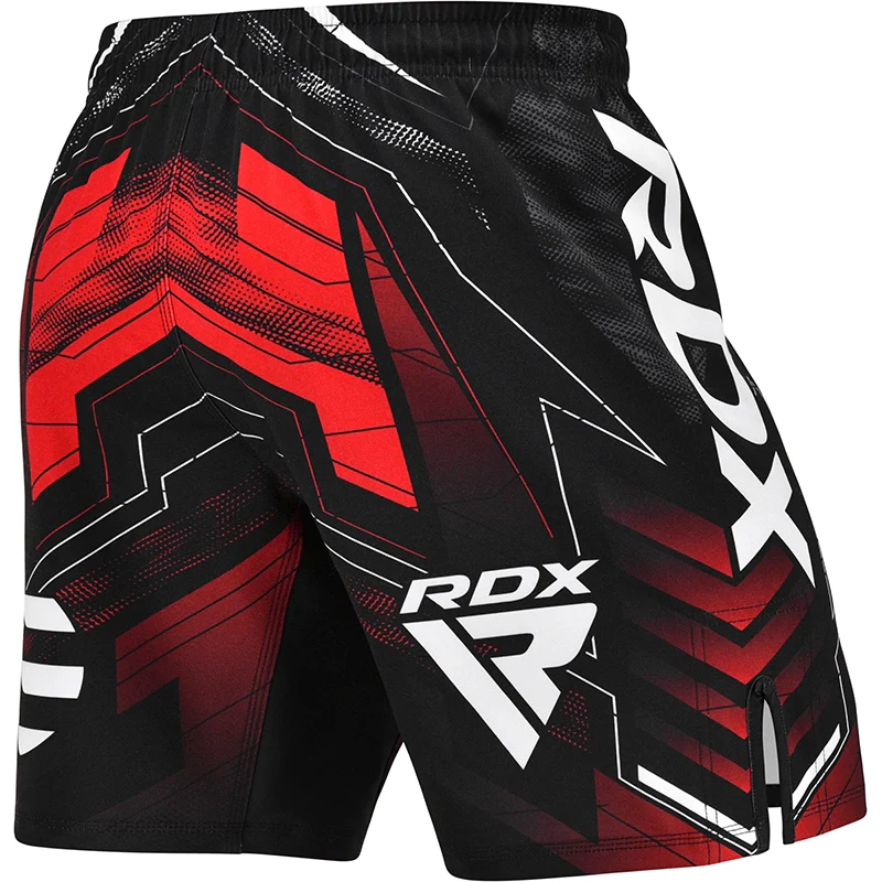RDX Short de combat et d'entraînement Rouge MMA approuvé par l'IMMAF  - Image 4