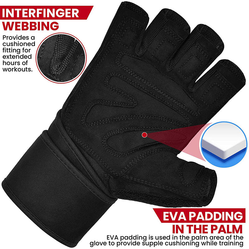 RDX L4 Gants Mitaines de Musculation Gants d'Haltérophilie - Image 4