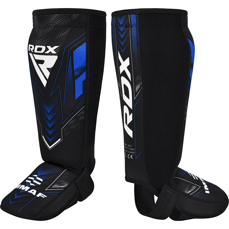 RDX Protège-tibias en néoprène approuvés par l'IMMAF Bleu - Image 6