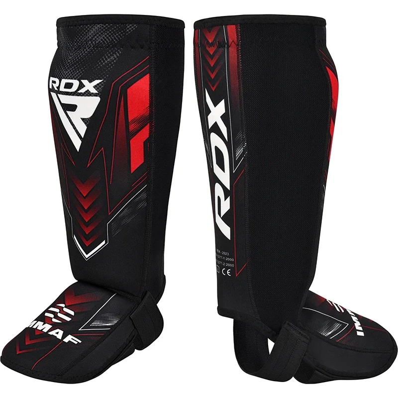 RDX Protège-tibias en néoprène approuvés par l'IMMAF Rouge - Image 7