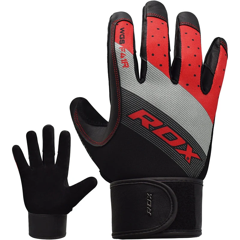 Gants de musculation RDX F41 à doigts longs et sangle de soutien du poignet pour l'haltérophilie - Image 4
