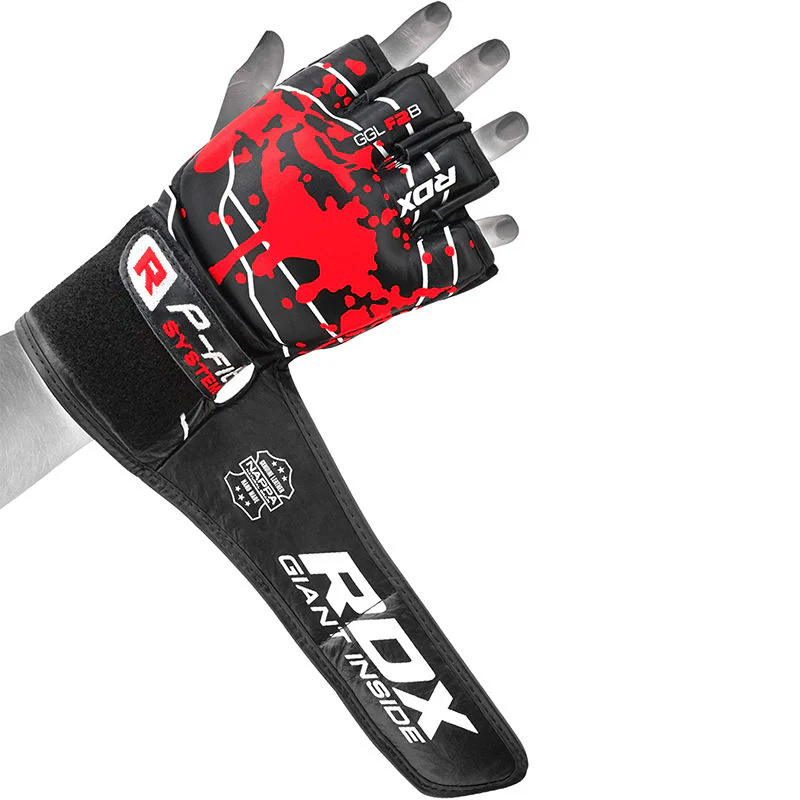 RDX F2 Noir Cuir MMA Gants - Image 4