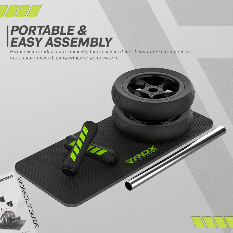 RDX W1 2 En 1 Roue Abdominale & Tapis Pour Genoux - Image 8