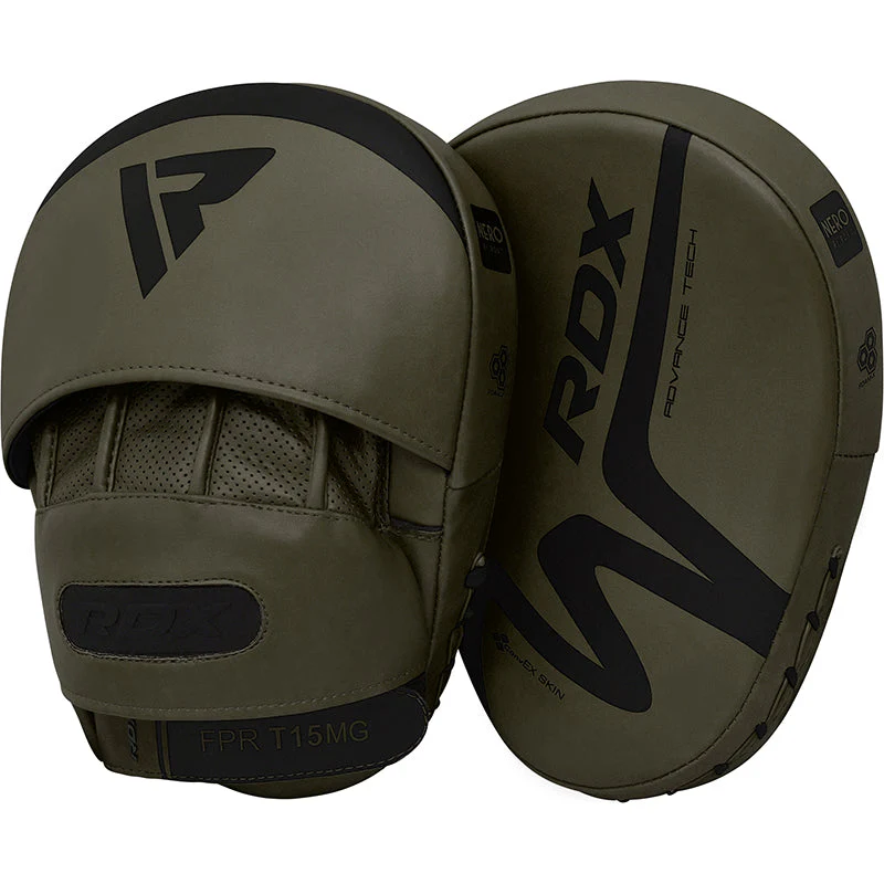 RDX T15 Nero Vert Mat Pads De Boxe