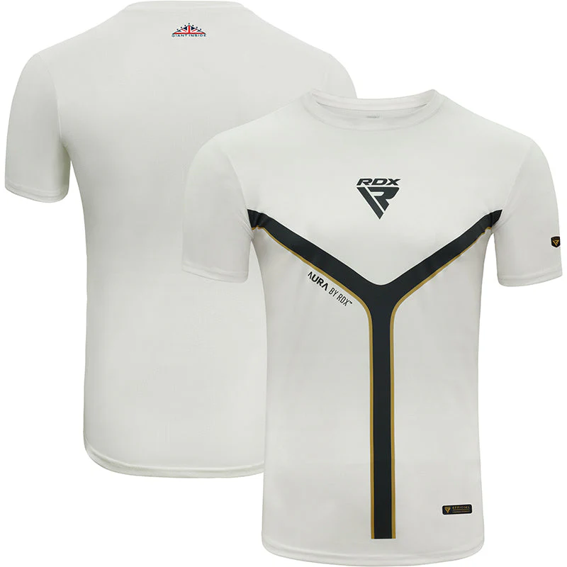 RDX T17 Aura T-shirt Blanc à Manches Courtes - Image 8