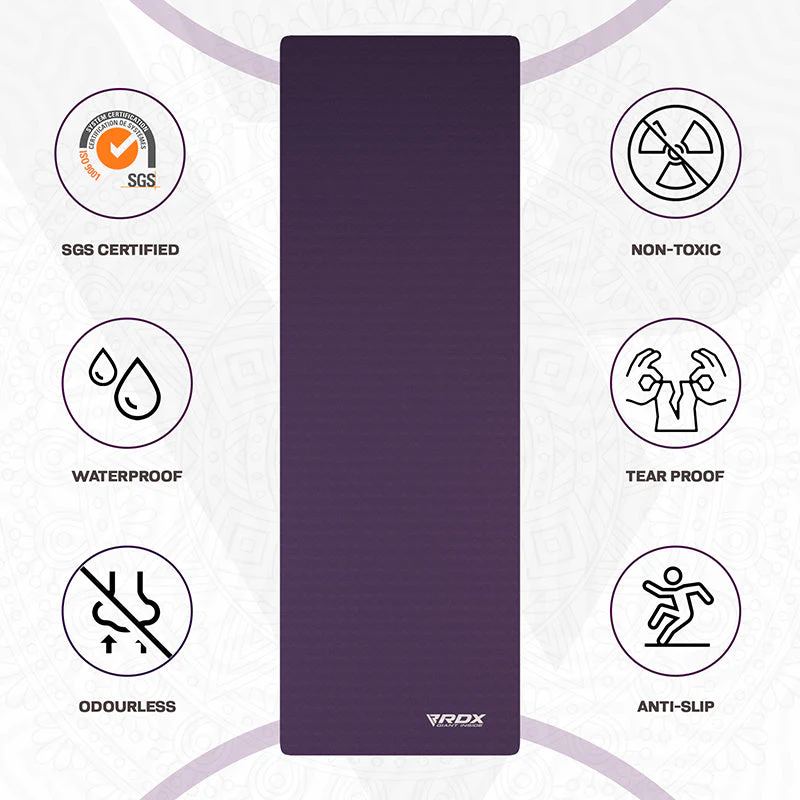 RDX UM 6mm Tapis De Yoga En Caoutchouc TPE - Image 4