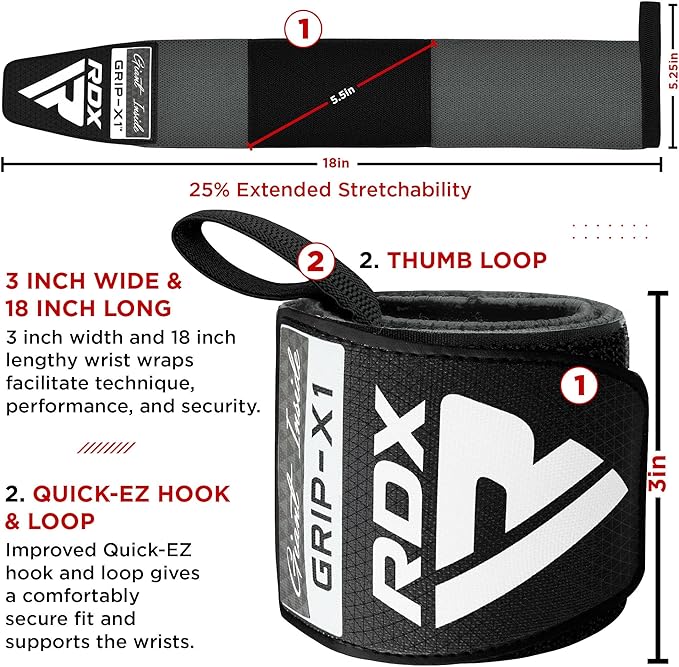 RDX W3 19 Inch Protège Poignet de Musculation - Image 27