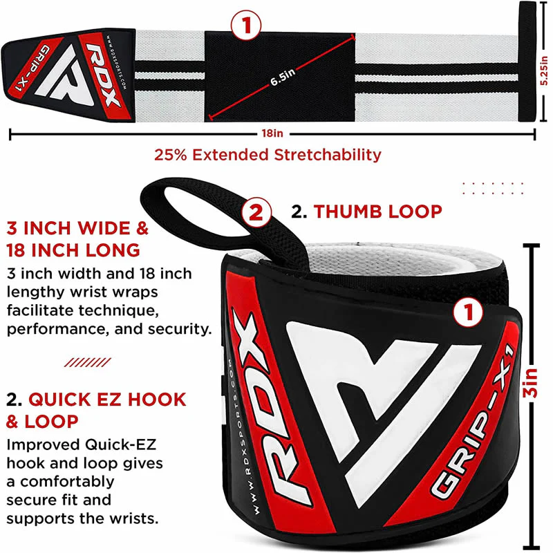 RDX W3 19 Inch Protège Poignet de Musculation - Image 6