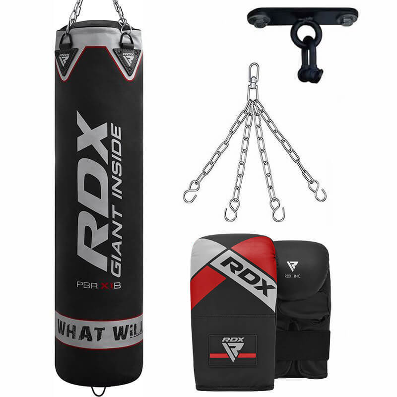 RDX X1 Sac de Boxe avec Gants et Crochet de Plafond