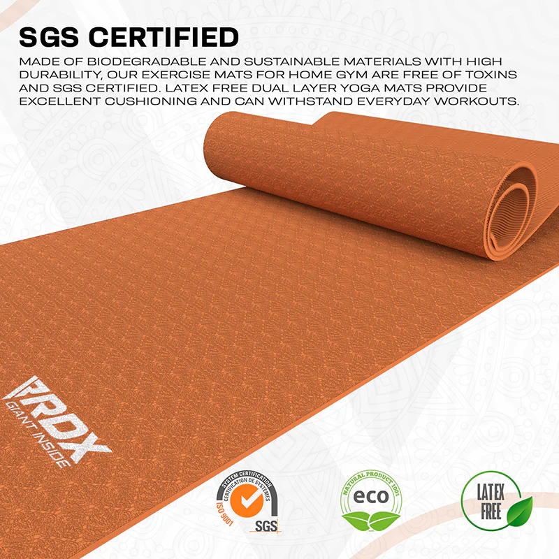 RDX YM 6mm Tapis De Yoga En Caoutchouc TPE - Image 33