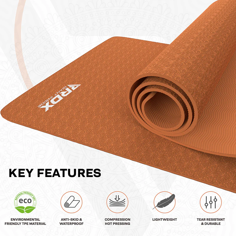 RDX YM 6mm Tapis De Yoga En Caoutchouc TPE - Image 36